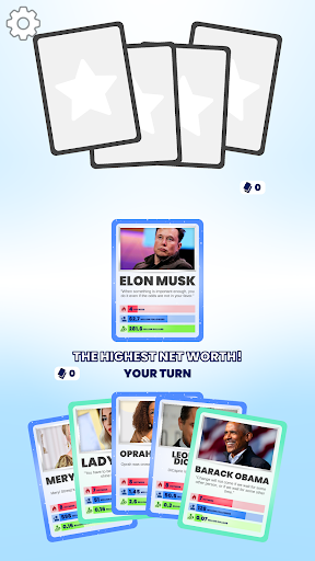 Celebrity Cards Screen 2
