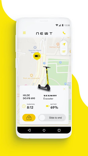 Android application Newt - Scooter Sharing screenshort