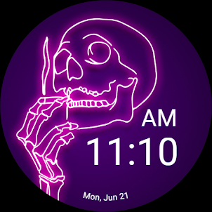 Neon Skull WatchFace