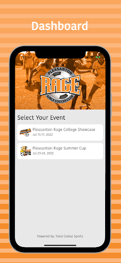 Android application Pleasanton Rage Tournaments screenshort