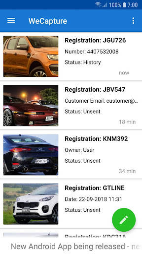 Android application We-Capture screenshort