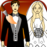 wedding coloring pages icon