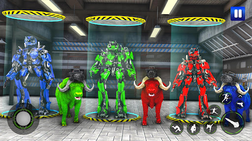 Android application Bull Transform Robot Car Games screenshort