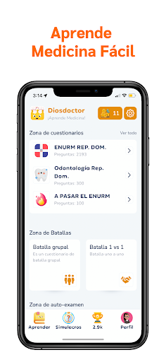 Android application DiosDoctor: Aprende Medicina screenshort