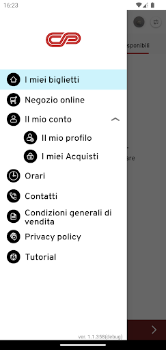 Android application Corsi e Pampanelli screenshort