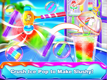Rainbow Slushy Maker u2013 Slushie Ice Candy Bars screenshots 2