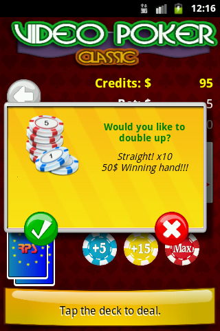 Video Poker Classic Screen 2