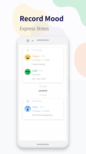 Android application MOOD Dairy-your mind journal screenshort