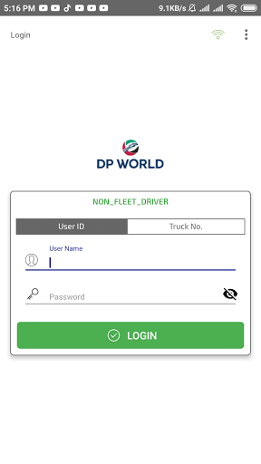 Android application DP World SCO ILM screenshort
