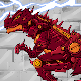 Fire Tyrannosaurus - Dino Robot : Dinosaur Game icon