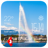 Geneva weather widget/clock icon