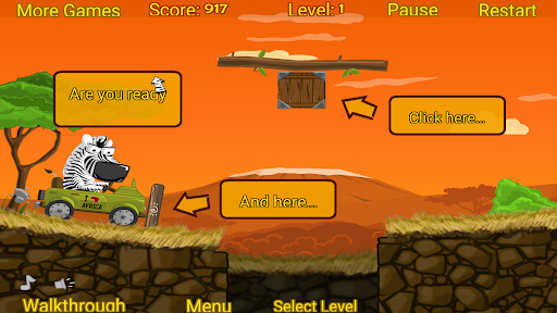 Android application Safari Time, Physics puzzle screenshort