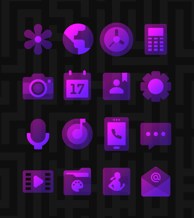 Murasaki Purple - Icon Pack - 58 - (Android)