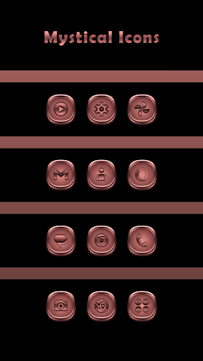 Android application Mystical Rose Gold Icon Pack screenshort