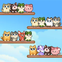 猫の並べ替えパズル: 可愛いペット ゲーム Mod Apk