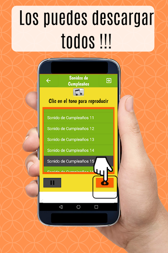 Sonidos para Cumpleaños. Screen 2