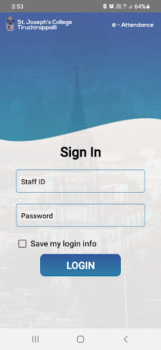 Android application SJC Attendance screenshort