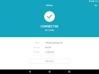 screenshot of Synology VPN Plus