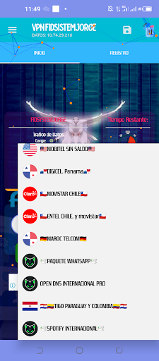 Android application vpn fidsistemjorge screenshort