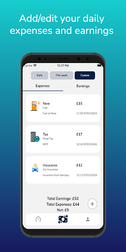 Android application Taxi Budget screenshort