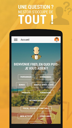 Android application Nestor FOREVER screenshort