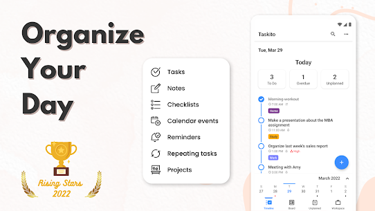 Taskito: To-Do List, Planner MOD APK (Premium Unlocked) 1