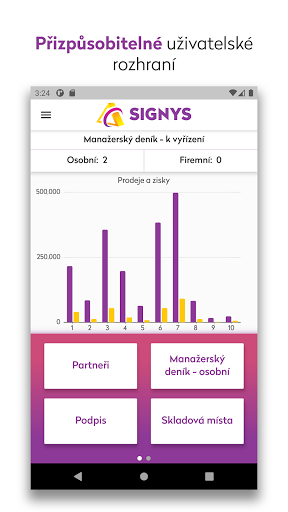 Android application Signys Mobile screenshort