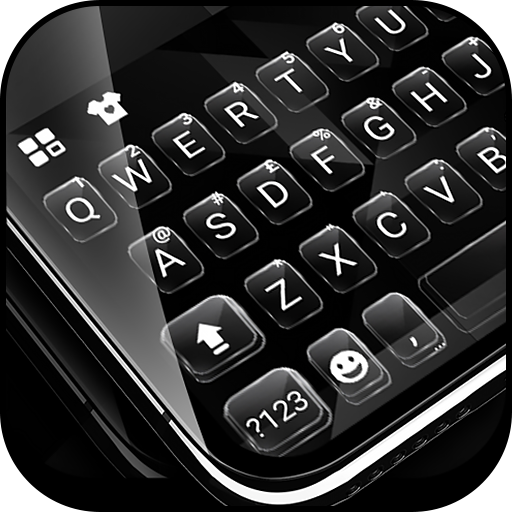 Simple Black Glass Keyboard Th logo