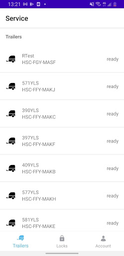 Android application Haagis Service screenshort