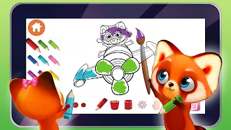 Game screenshot Coloring for kids with Rocky hack