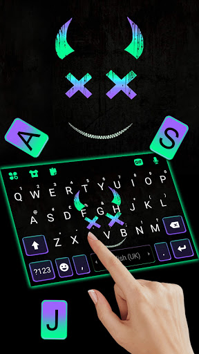 Neon Monster Smile Keyboard Ba Screen 2