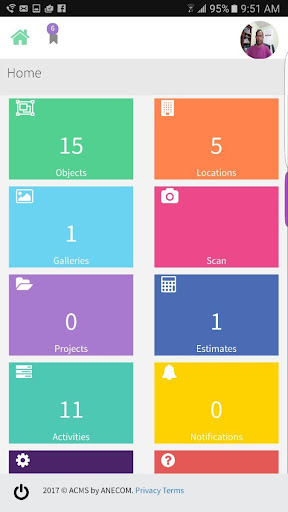 Android application ACMS screenshort