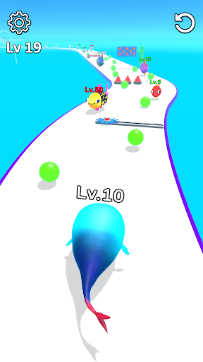 Android application Fishbowl Land Run Fish Battle screenshort