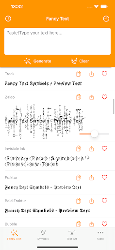 Fancy Text Symbols - Tools - apps