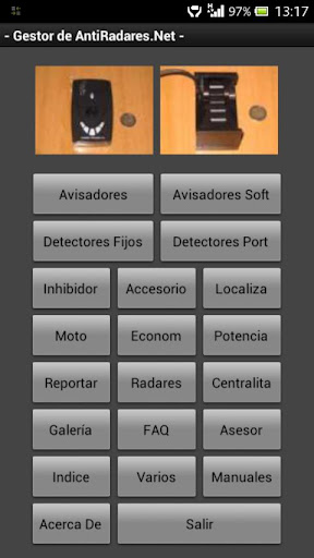 Android application Gestor AntiRadares.Net screenshort