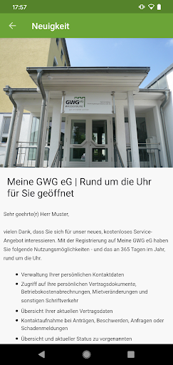 Meine GWG eG Screen 3
