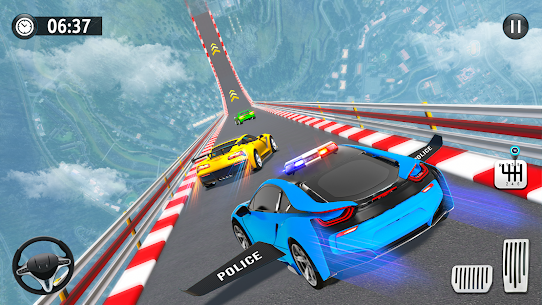 Flying Police Car Stunts Game For PC installation