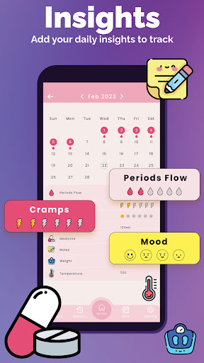 Periods Tracker | Menstrual Screenshot 2 - AppWisp.com