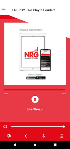 Android application NRG Radio screenshort