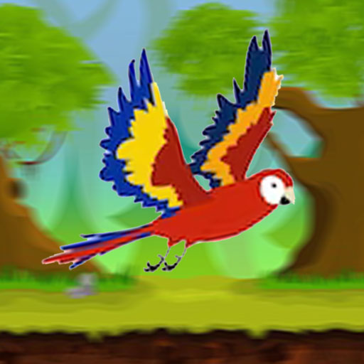 Red Green Blue Parrot Game 3d