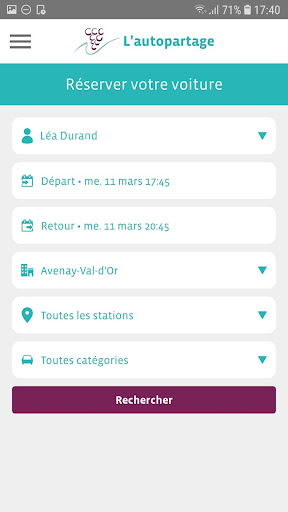 Autopartage CCGVM Screen 3