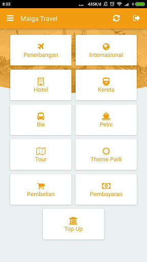 Android application Maiga Travel screenshort