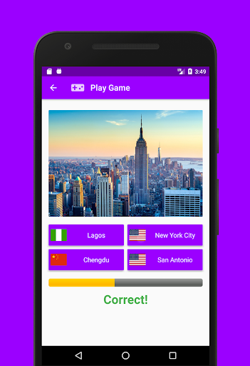 Android application City Skyline Quiz screenshort