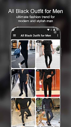 Black Outfit for Menのおすすめ画像3