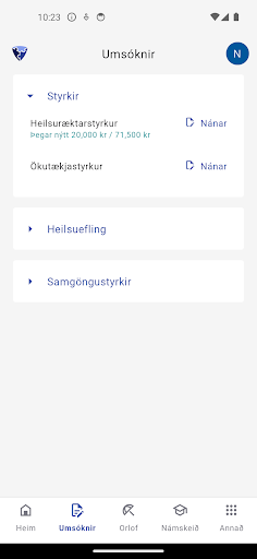 Kjarni Screen 2
