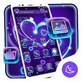 Purple romantic love  APUS Launcher theme icon