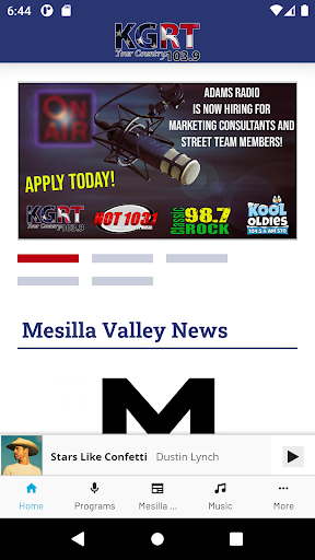 Android application KGRT screenshort