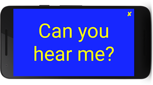 Android application Shouty - Big Text Banner screenshort