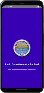 Captura 1 Generador códigos radio Ford android
