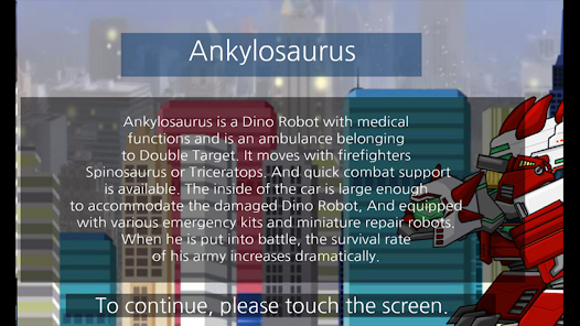 Captura de Pantalla 14 Ankylosaurus-Combine DinoRobot android